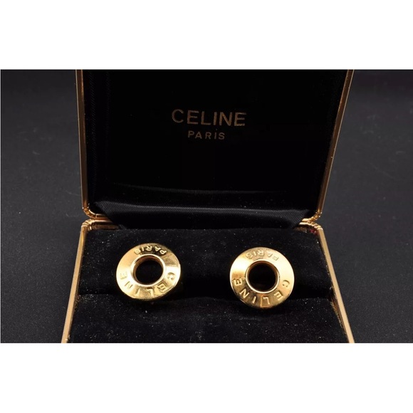 AUTH Celine Cufflinks Set - Picture 2 of 4